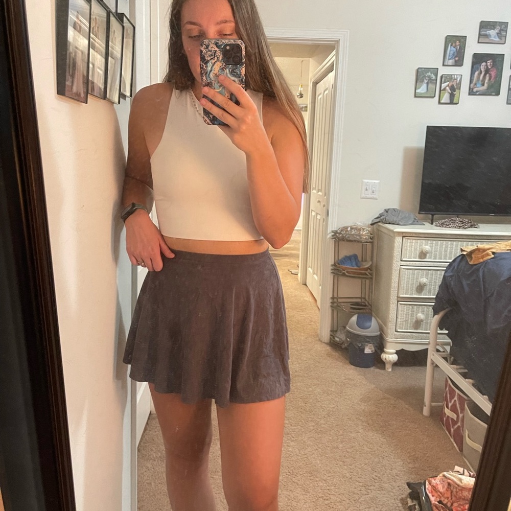 Suede Skirt